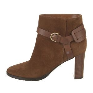 Jimmy Choo Tan Suede Ankle Booties